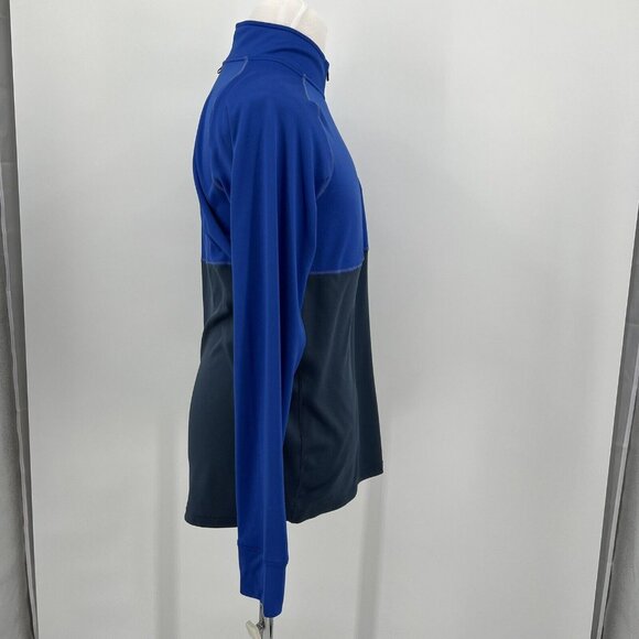 Nike Unisex Half-Zip Running  Pullover Shirt Jacket - Size L - Blue & Gray - 100 - Picture 3 of 7